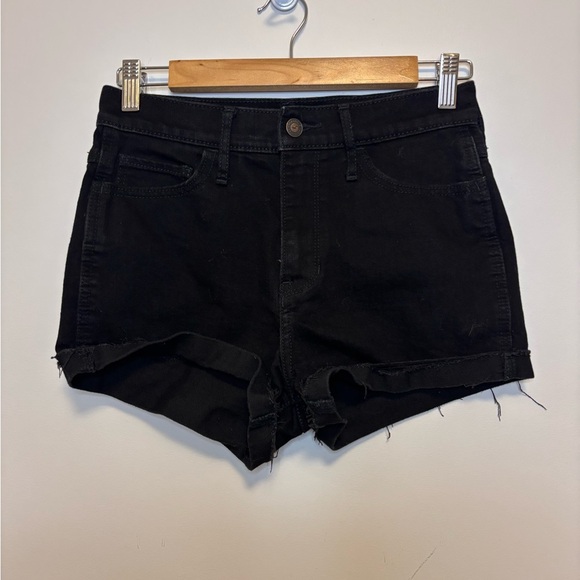 Hollister - Black Denim Shorts - Size 2 - Picture 1 of 2